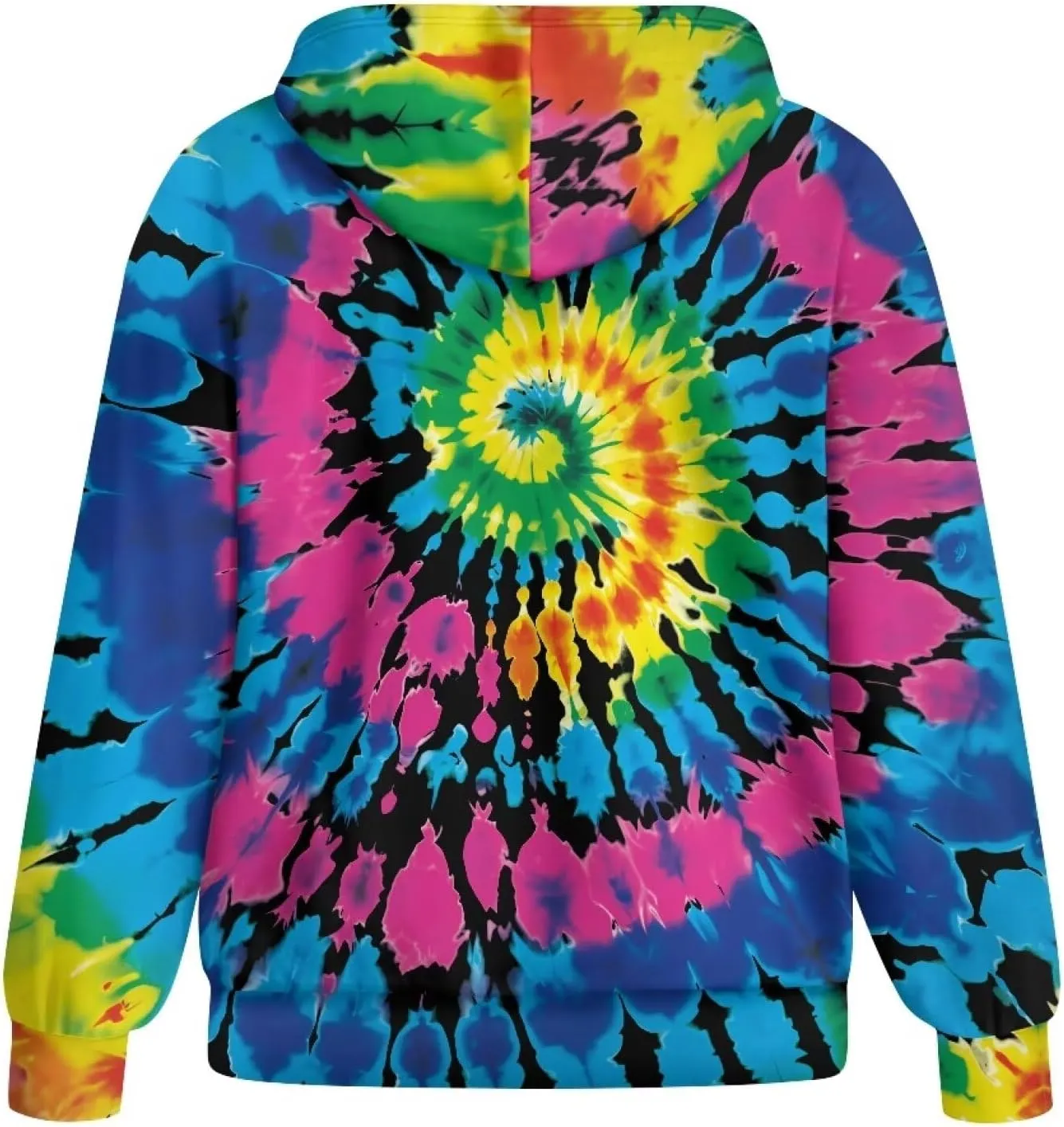 HUGS IDEA Women's Drawstring Zip Up Cute Hoodies Fall Jacket Oversized Casual Sweatshirts with Pocket