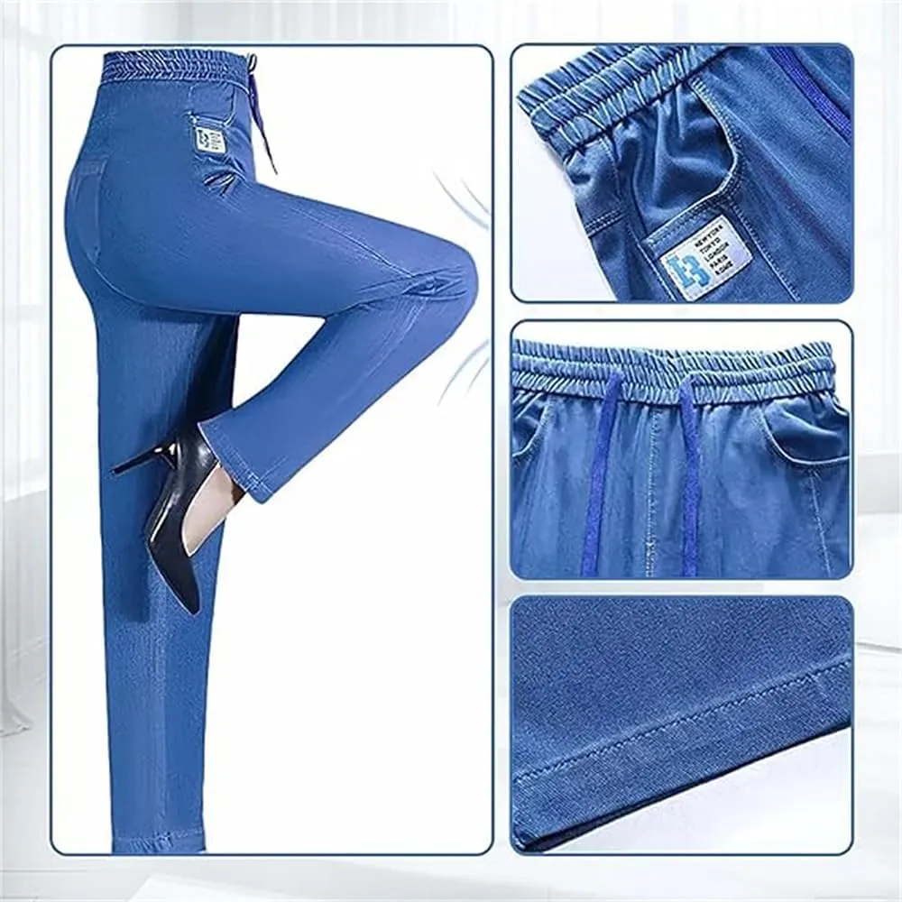 Janemore Jeans,Comfy Jeans for Women,Aromia Jeans,ComfiJeans - High Waist Ultra-Stretch Mom Jeans