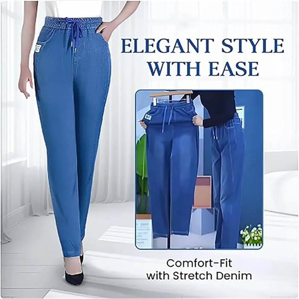 Janemore Jeans,Comfy Jeans for Women,Aromia Jeans,ComfiJeans - High Waist Ultra-Stretch Mom Jeans
