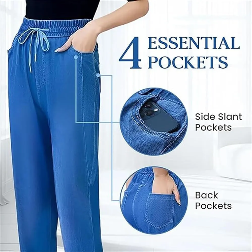 Janemore Jeans,Comfy Jeans for Women,Aromia Jeans,ComfiJeans - High Waist Ultra-Stretch Mom Jeans