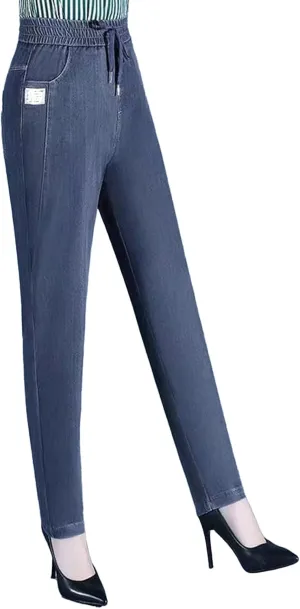 Janemore Jeans,Comfy Jeans for Women,Aromia Jeans,ComfiJeans - High Waist Ultra-Stretch Mom Jeans