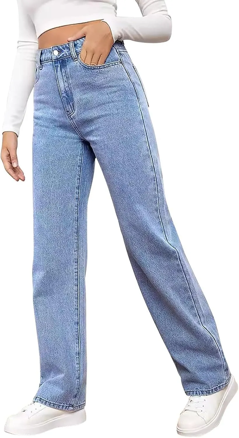 Jeans Women Sweatpants That Look Like Jeans 2025 Boyfriend Jeans Sweatpant Jeans High Waisted with Pockets Denim Pants