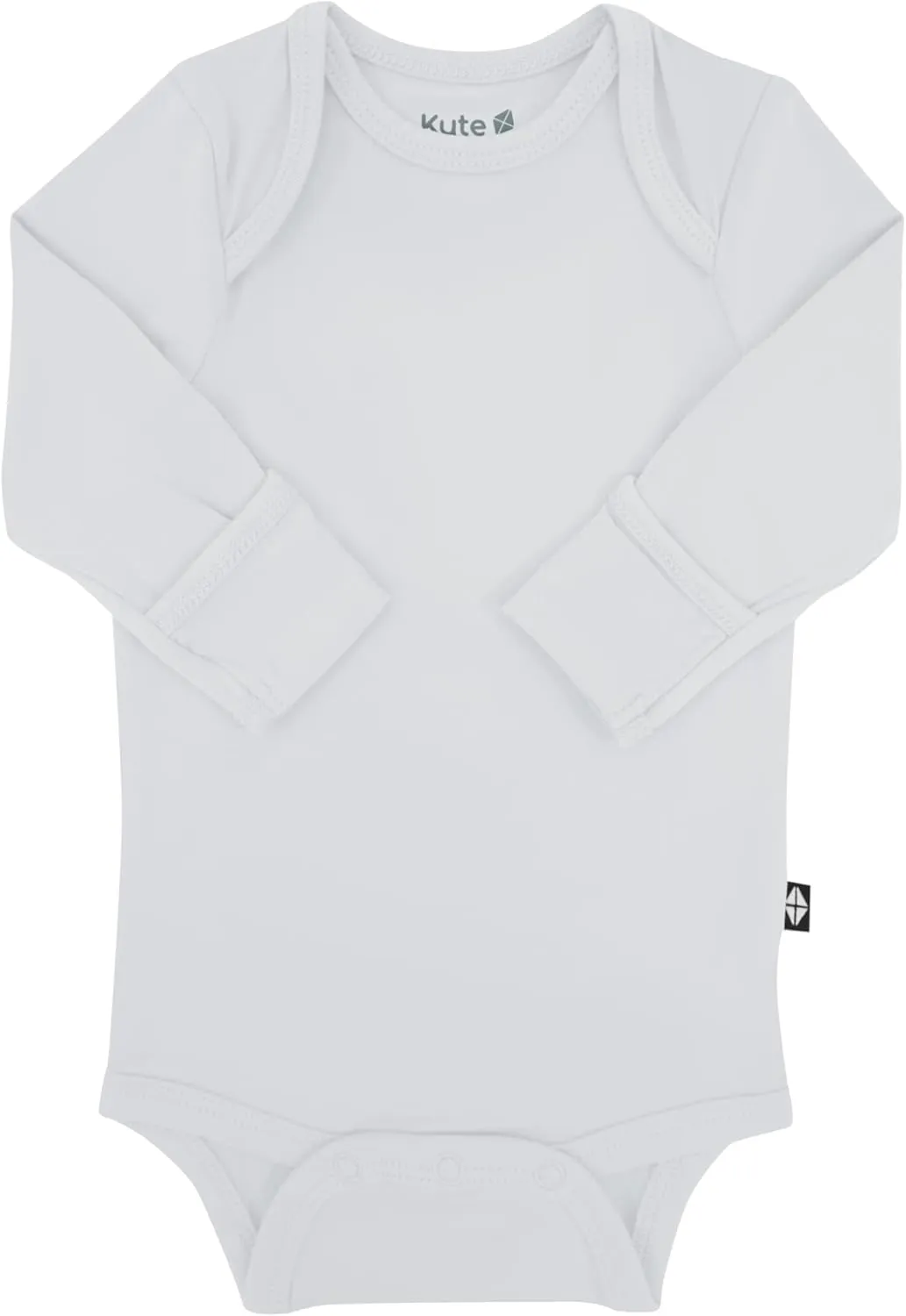 KYTE BABY Soft Bamboo from Rayon Long Sleeve Unisex Bodysuit, 0-24 Months
