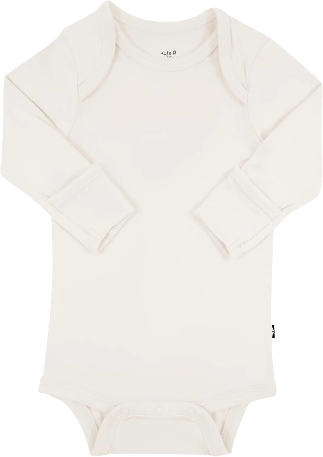 KYTE BABY Soft Bamboo from Rayon Long Sleeve Unisex Bodysuit, 0-24 Months