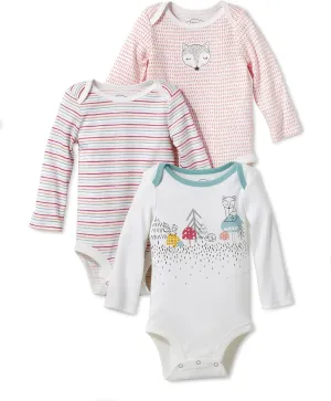 Lamaze baby-girls Long Sleeve Cotton Bodysuit, Snap ClosureShirt
