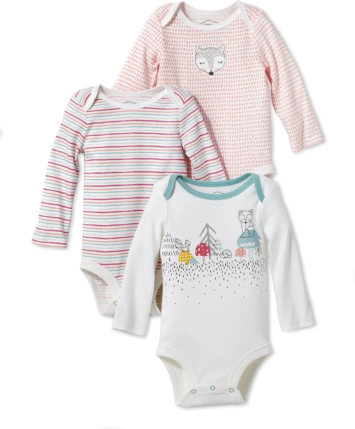 Lamaze baby-girls Long Sleeve Cotton Bodysuit, Snap ClosureShirt