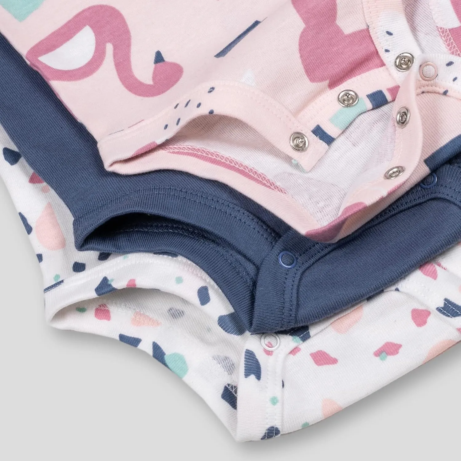 Lamaze Organic Baby baby-girls Short Sleeve Pastel Cuties Bodysuits, Sleep Wear