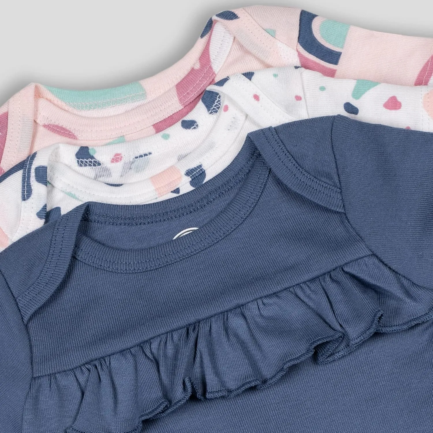 Lamaze Organic Baby baby-girls Short Sleeve Pastel Cuties Bodysuits, Sleep Wear