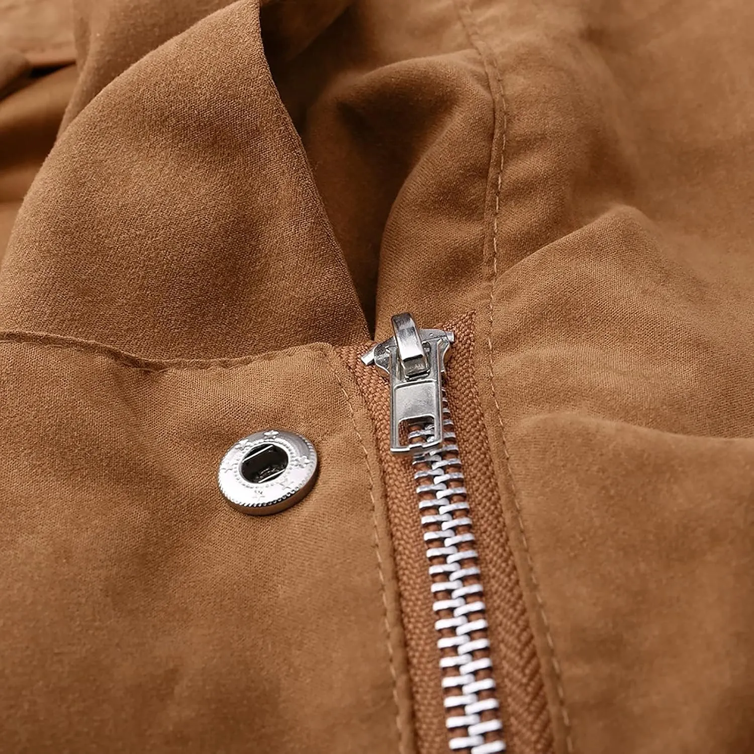 Leather Jacket for Women Fashion Zip Up PU Leather Motorcycle Jacket Casual Slim Short Leather Coat Moto Biker
