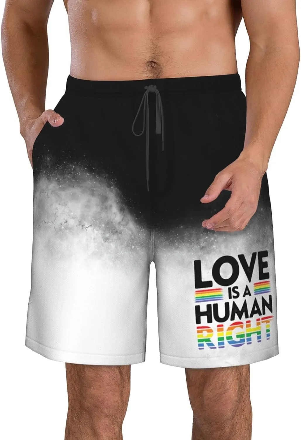 LGBTQ Pride Gay LGBT Rainbow Lesbian Men Running Shorts Workout Shorts for Men Shorts Gym Yoga Outdoor Sports Shorts