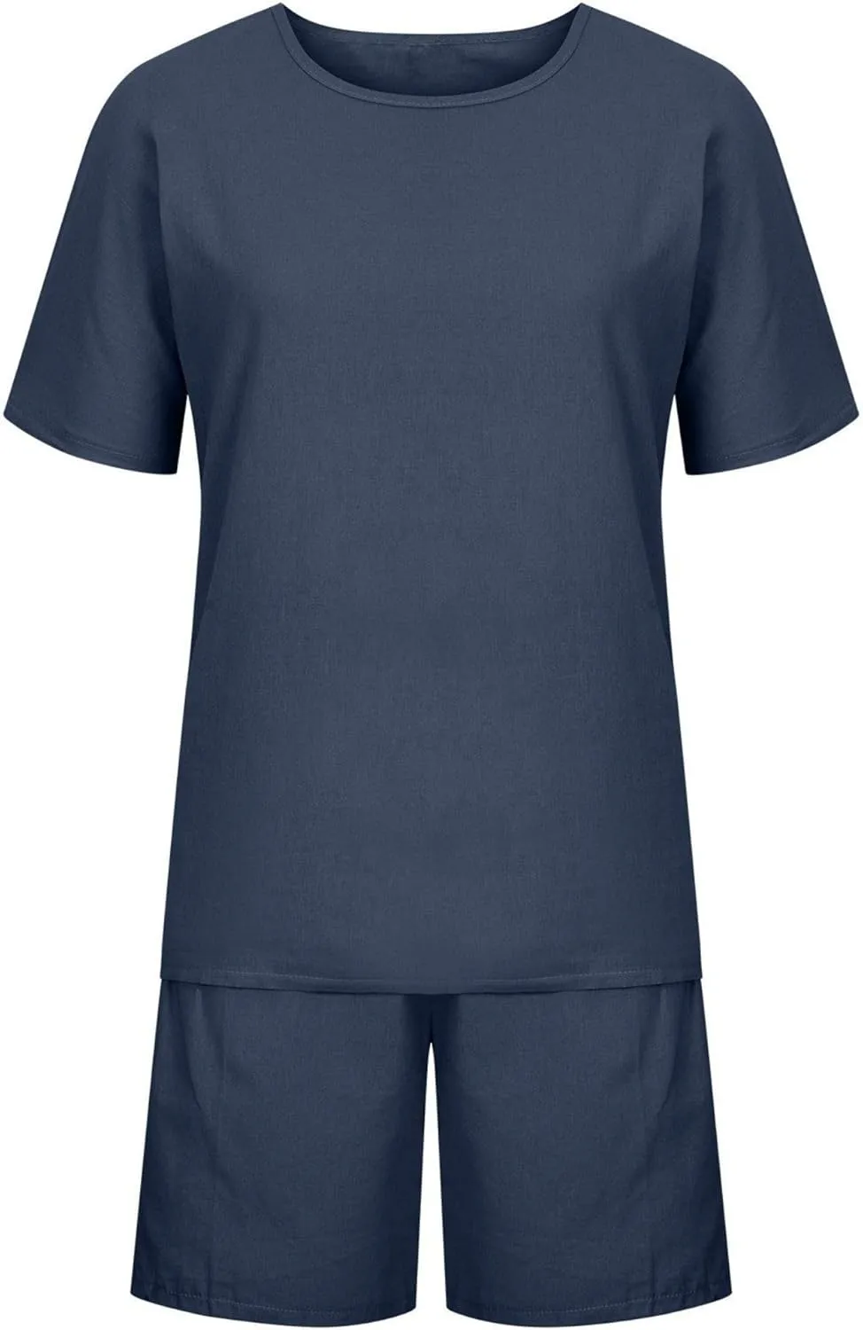 Linen Short Sets for Women 2 Piece Linen Outfits Linen Short Suits Summer Short Sleeve Linen Shirts Linen Shorts Sets