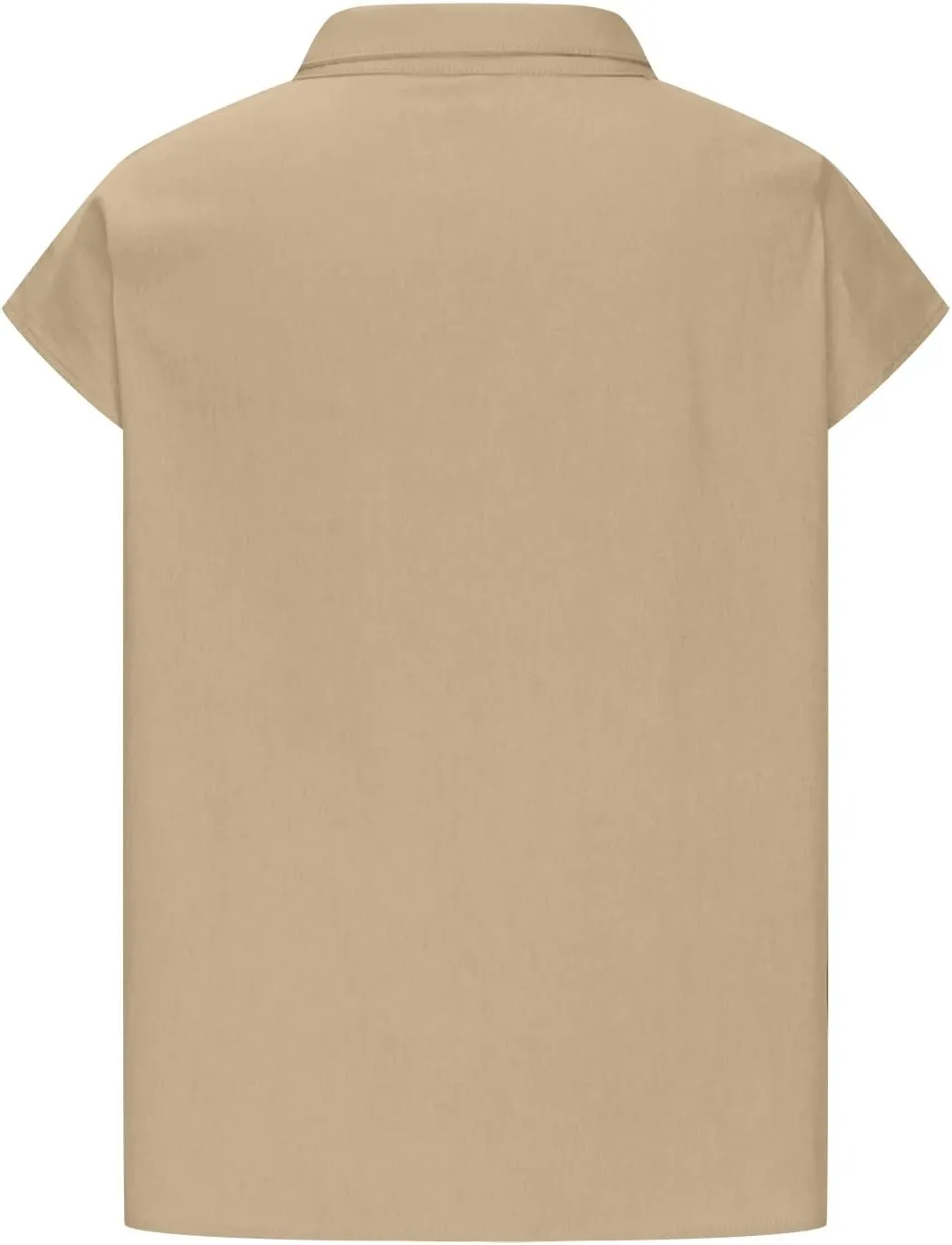 Linen Tops for Women Cap Sleeve Cotton Blend Tees Shirts Summer Fashion Dressy Casual Solid Color Plain Top