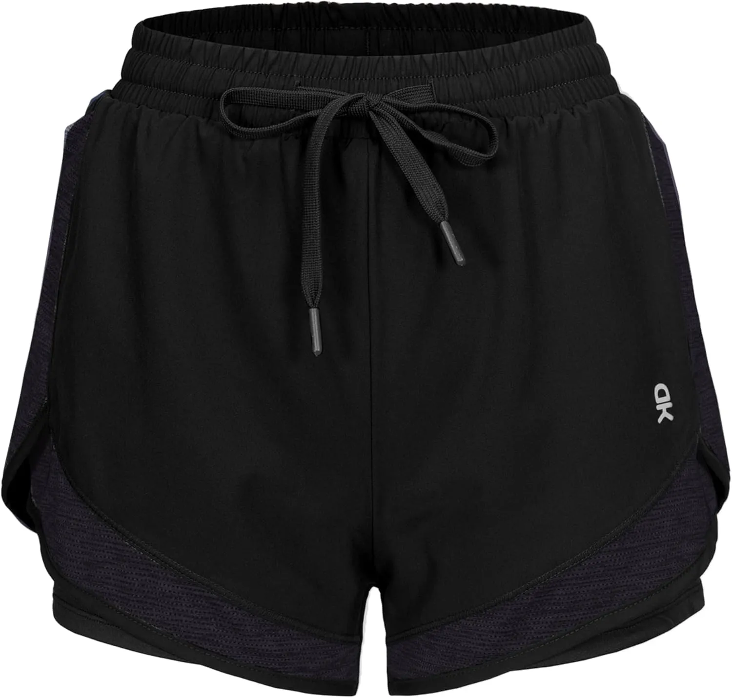 Little Donkey Andy Women 2 Piece Workout Sets Slim Fit Shirt and Mesh Short with Pocket Running Gym Sport Tracksuit Sets