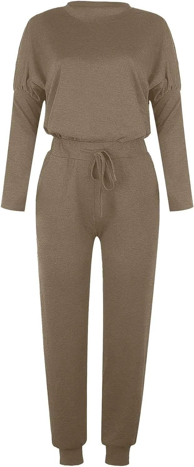Lounge Sets for Women-2 Piece Sets for Women Jogger Sets for Women Long Sleeve Crewneck Sweatshirts With Sweatpant