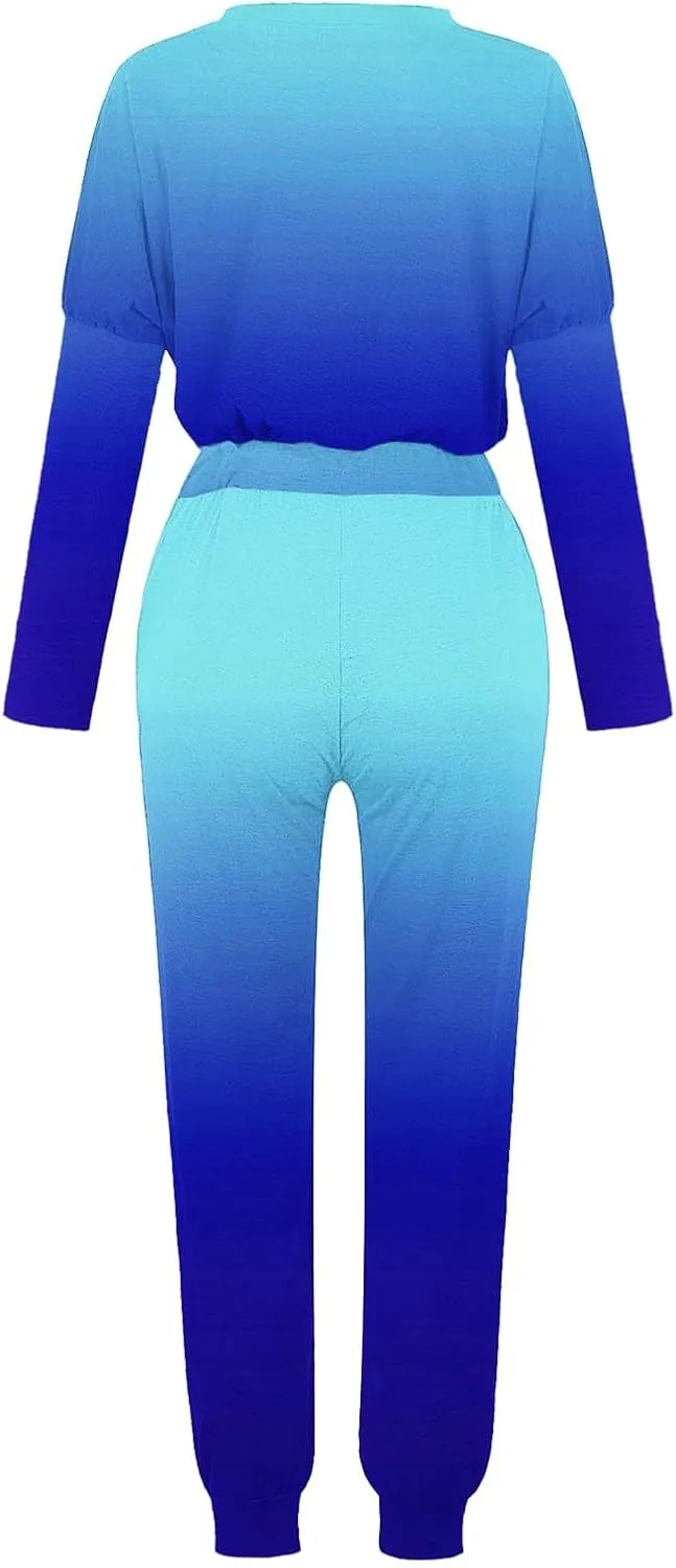 Lounge Sets for Women-2 Piece Sets for Women Jogger Sets for Women Long Sleeve Crewneck Sweatshirts With Sweatpant