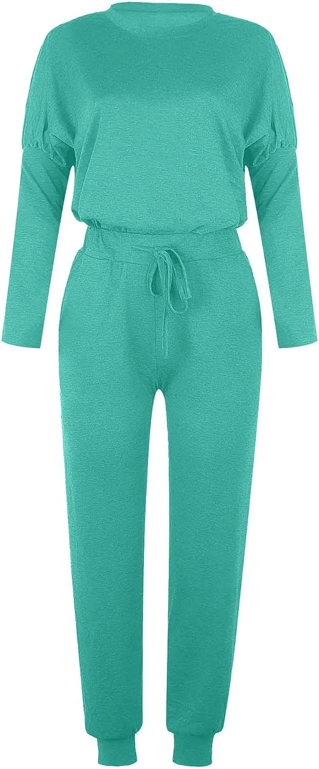Lounge Sets for Women-2 Piece Sets for Women Jogger Sets for Women Long Sleeve Crewneck Sweatshirts With Sweatpant
