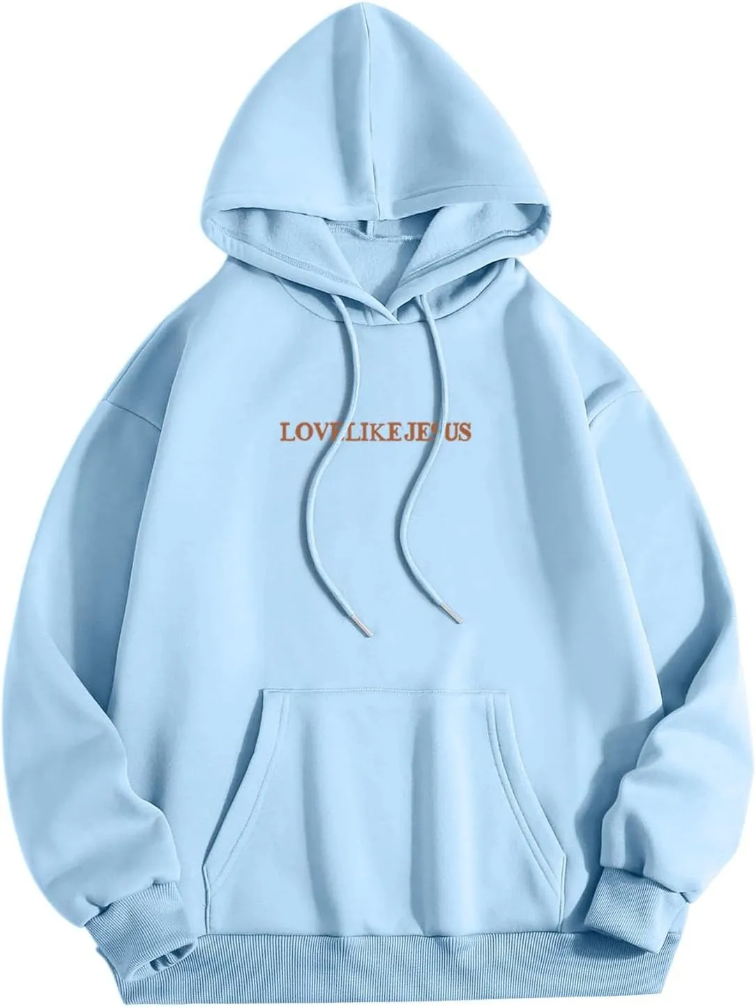 Love Like Jesus Hoodies for Men Women Christian Jesus Gift Long Sleeve Pollover Fashion Comfy Oversized Religious Sweatshirt