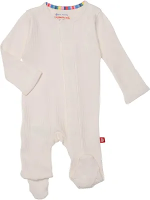 Magnificent Baby Boy 100% Cotton Footies with Magnetic Easy Close