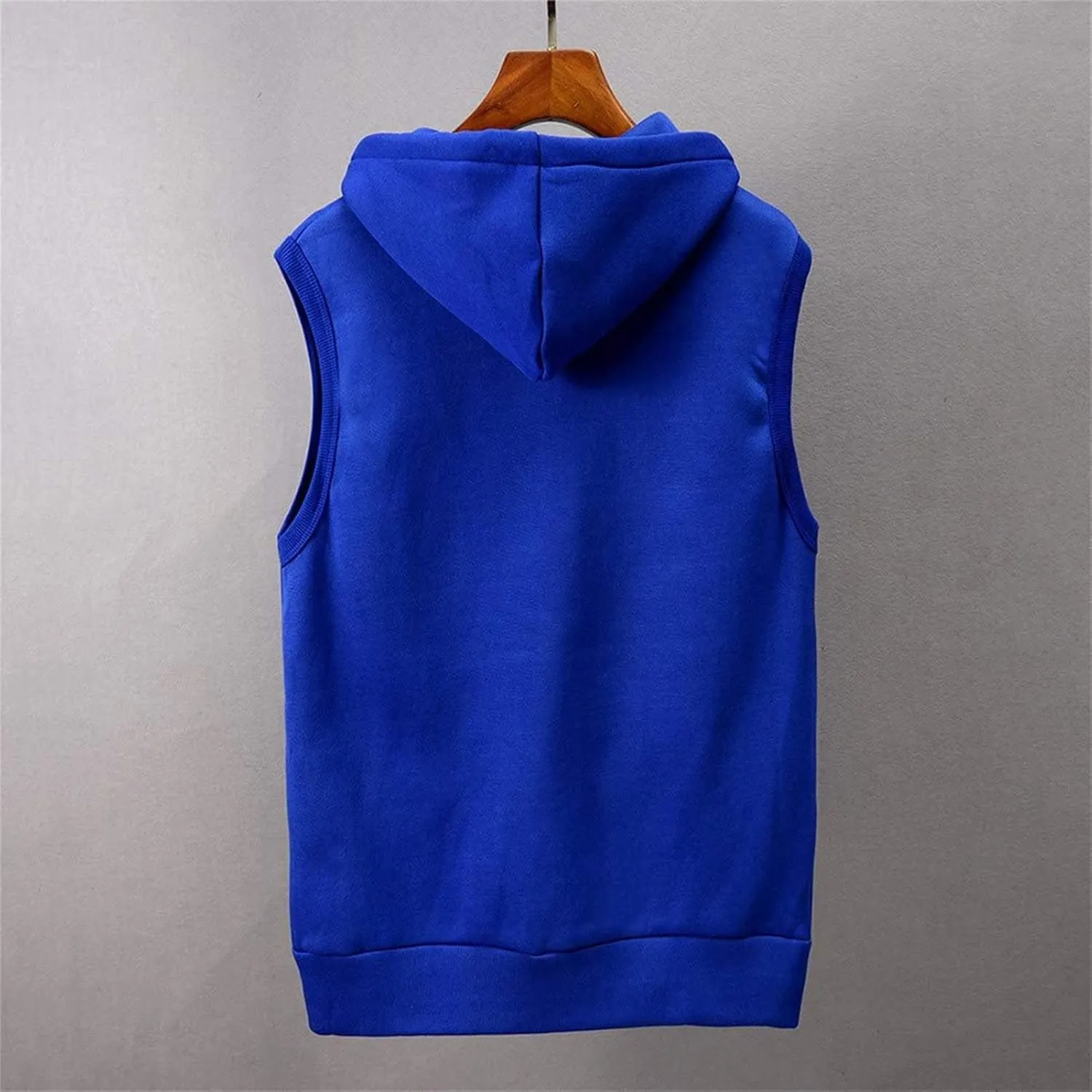 Maiyifu-GJ Zip Up Hoodie Tank Tops for Men Slim Fit Sleeveless Workout Hooded Shirt Casual Lightweight Zipper Hoodies Vests