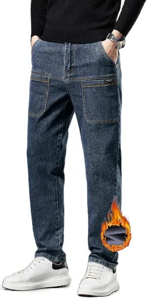 Mecutie Jeans,Mecutie Cargo Jeans Men,ThriveJeans - Comfortable Multi-Pocket High Durable Cargo Jeans