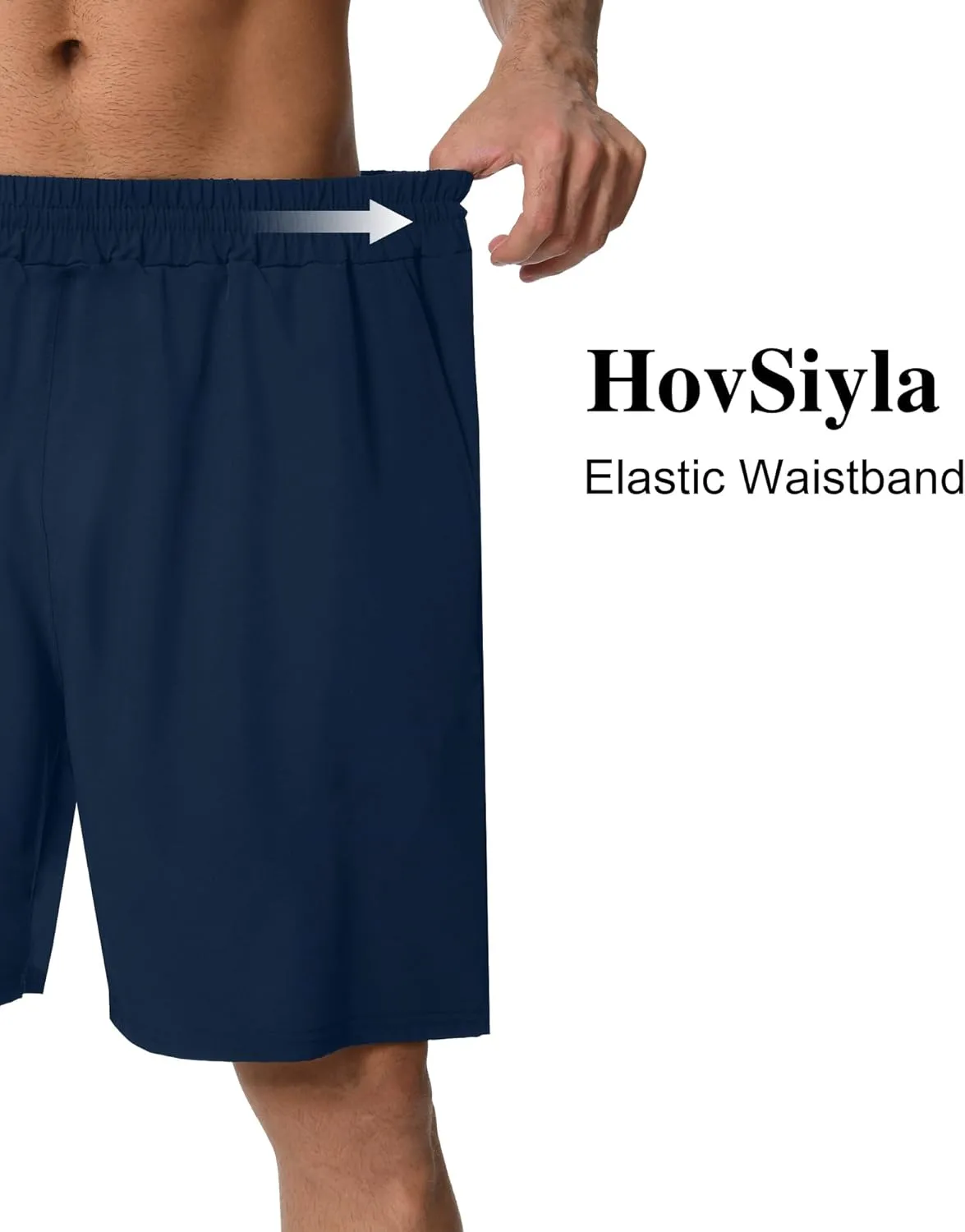 Mens' Athletic Running Shorts Casual Gym Athleisure Basics Moisture Wicking Workout Shorts with Pockets for Men
