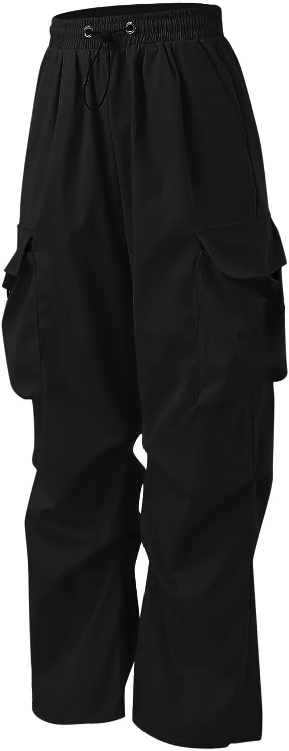 Mens Cargo Pants Casual Baggy Joggers Athletic Parachute Pant Loose Fit Sweatpants with Pockets Y2K Streetwear