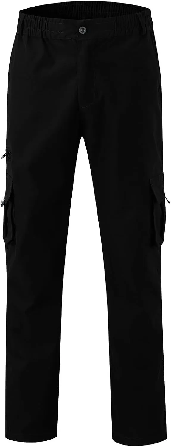 Mens Cargo Pants Casual Mens Work Pants Big and Tall Work Pants for Men Cargo Black Fleece Pants Men Fitness Pants