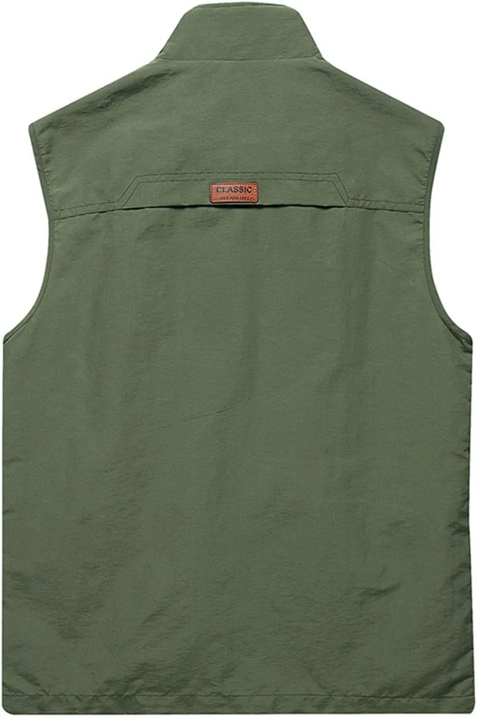 Men's Cargo Vests Outdoor Mesh Safari Fishing Travel Photo Work Vest Multi Pockets Breathable Waistcoat Jackets