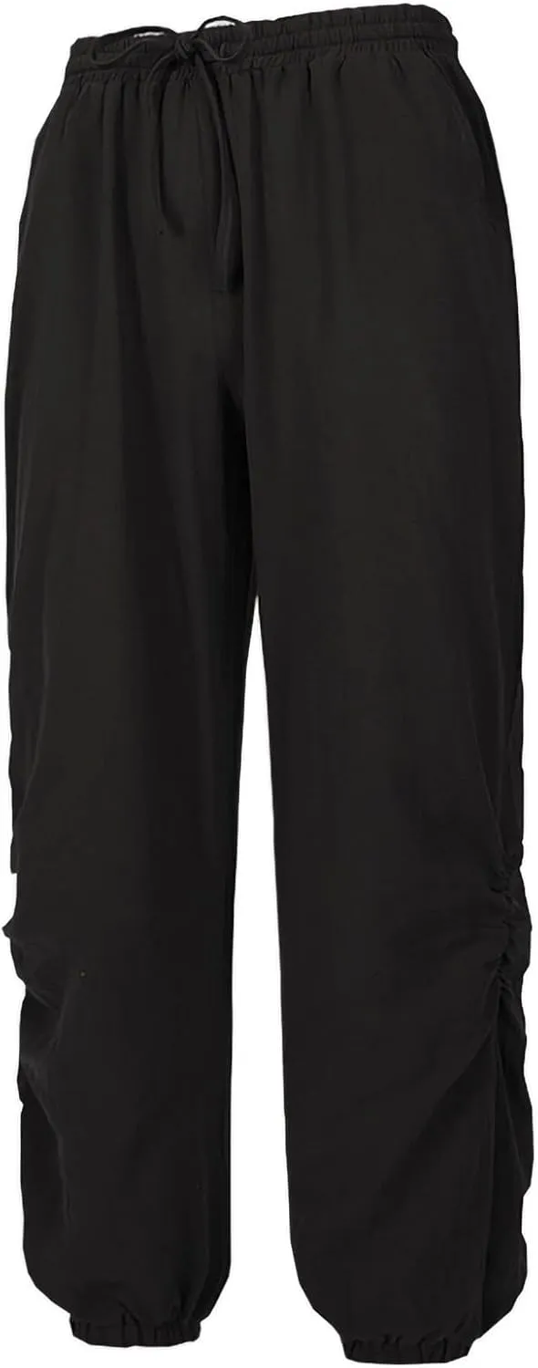 Men's Casual Pants Linen Pants Drawstring Beach Trousers Relaxed-Fit Yoga Pants Summer Elastic Waist Pants