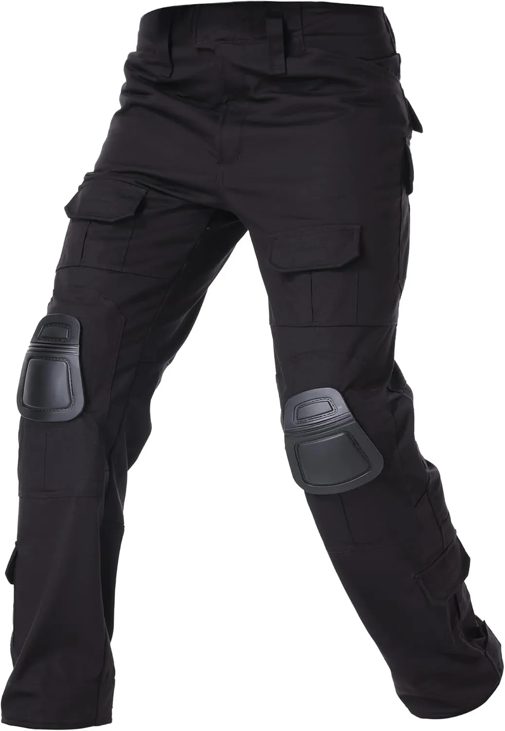Men's Fleece Lined Tactical Pants Waterproof Hiking Pants Casual Thermal Cargo Pants Winter Insulated Work Pants