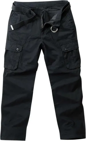 Mens Hiking Pants Outdoor Mens Cargo Pants Casual Lightweight Joggers Work Pants Multi-Pocket Military Pants