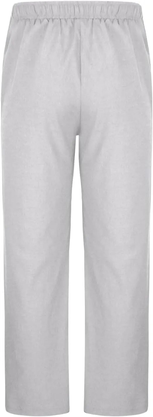 Mens Linen Pants Casual Pants Relaxed-Fit Beach Pants Summer Trousers Drawstring Elastic Waist Pants