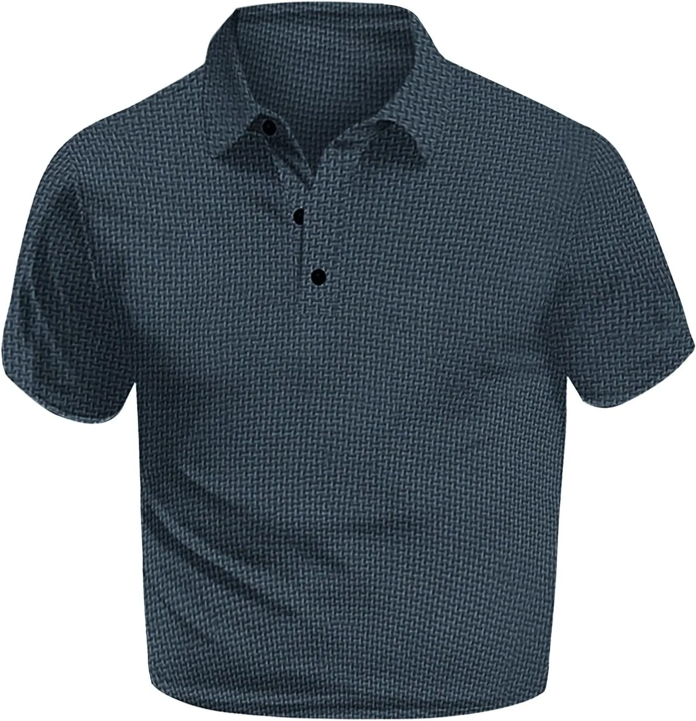 Men's Mesh Polo Shirt Short Sleeve Solid Color Lapel Henley Shirt Quick Dry Stretch Training Gym Camping Hiking Travel Top