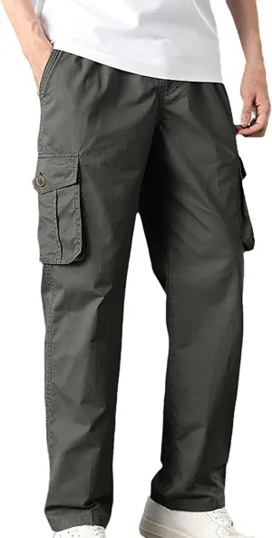 Men's Outdoor Comfort Flex Cargo Pant Breathable Work Pants for Men Dark Grey Baggy Pants Flex Relaxed fit Cargo