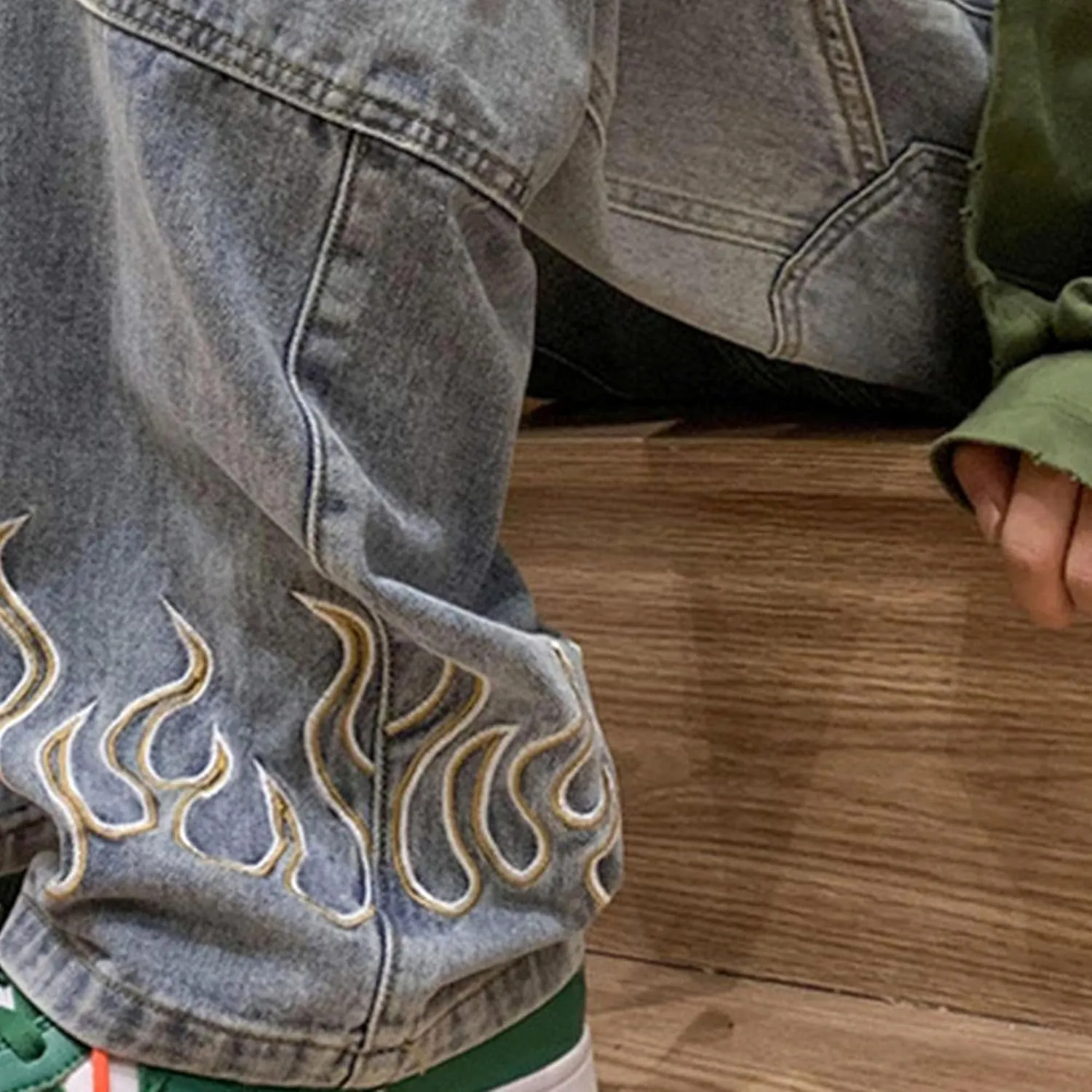 Mens Straight Fit Pocket Jeans Washed Streetwear Denim Pants Relaxed Fit Hip Hop Lightweight Jean