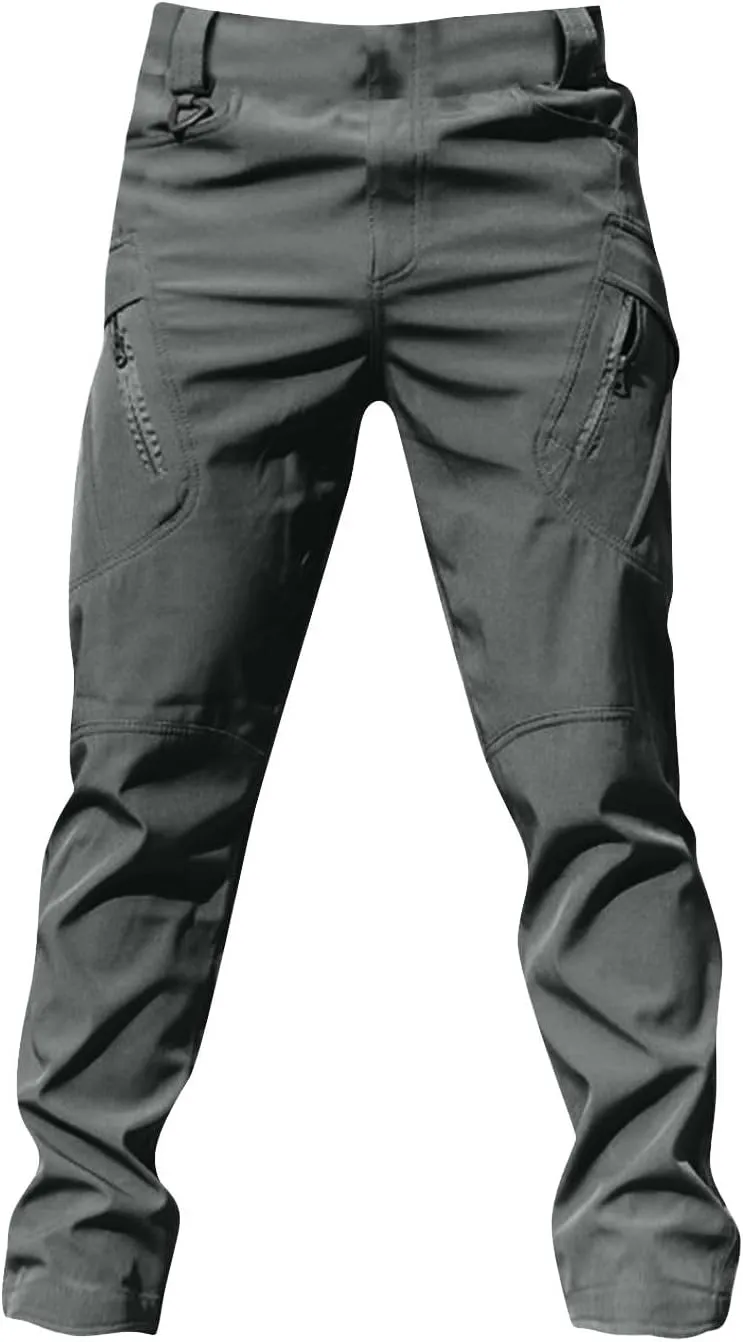 Men's Tactical Cargo Pants Water Lightweight Hiking Pants Outdoor Work Pants with Multi Pockets Men's Pants