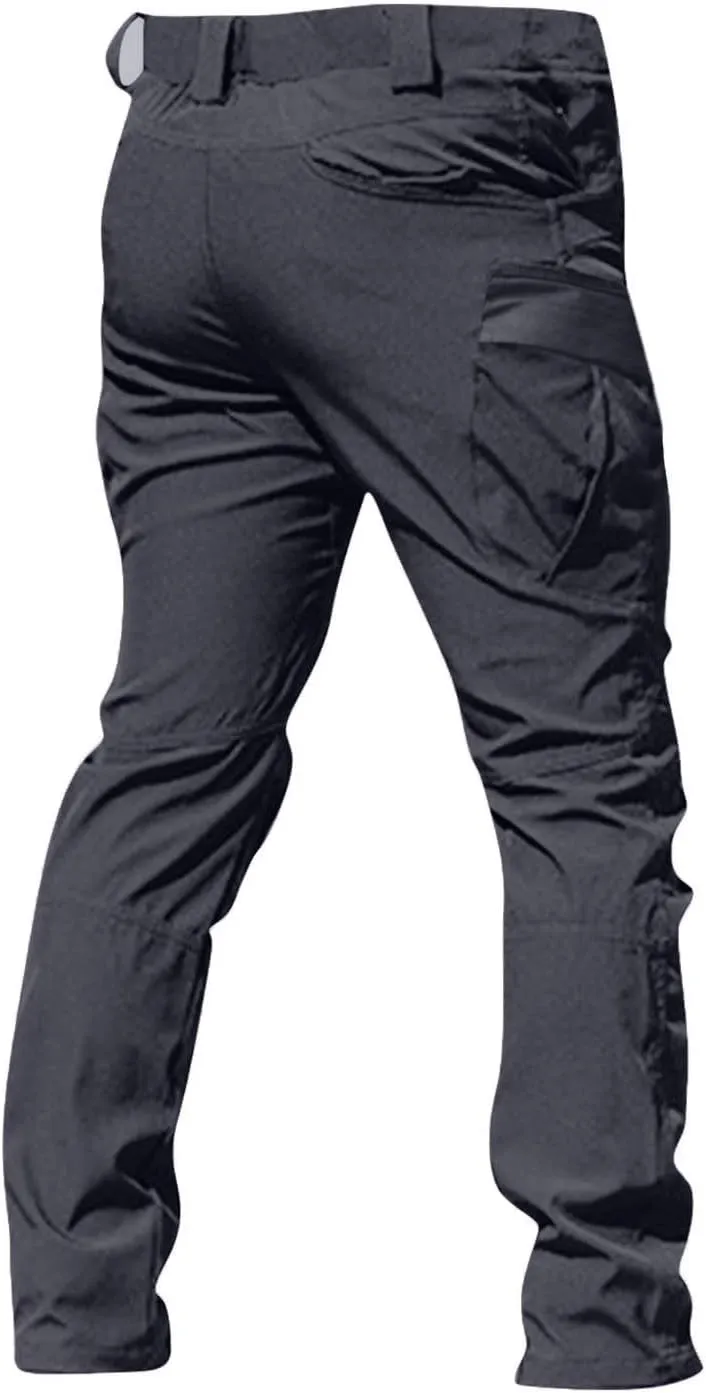 Men's Tactical Cargo Pants Water Lightweight Hiking Pants Outdoor Work Pants with Multi Pockets Men's Pants