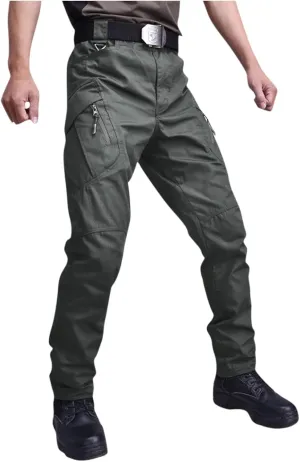 Men's Tactical Cargo Pants Water Lightweight Hiking Pants Outdoor Work Pants with Multi Pockets Men's Pants