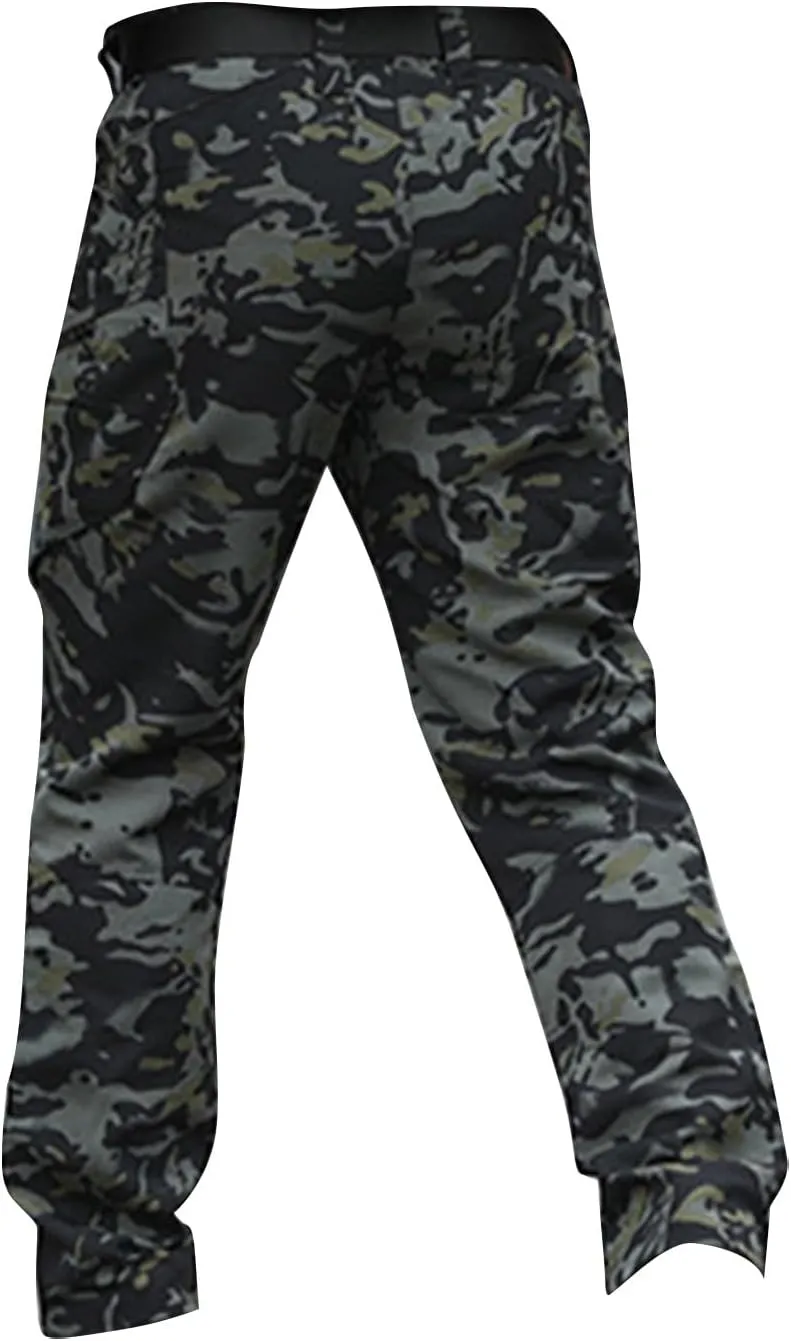 Men's Tactical Pants,City Special Service Pants Water-Resistant Military Cargo Pants Lightweight Multi Pocket Pants