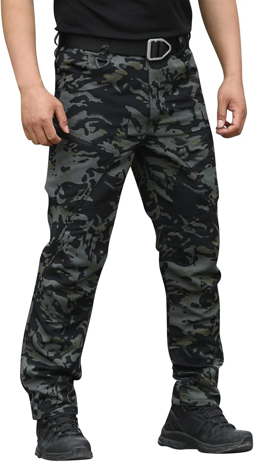 Men's Tactical Pants,City Special Service Pants Water-Resistant Military Cargo Pants Lightweight Multi Pocket Pants