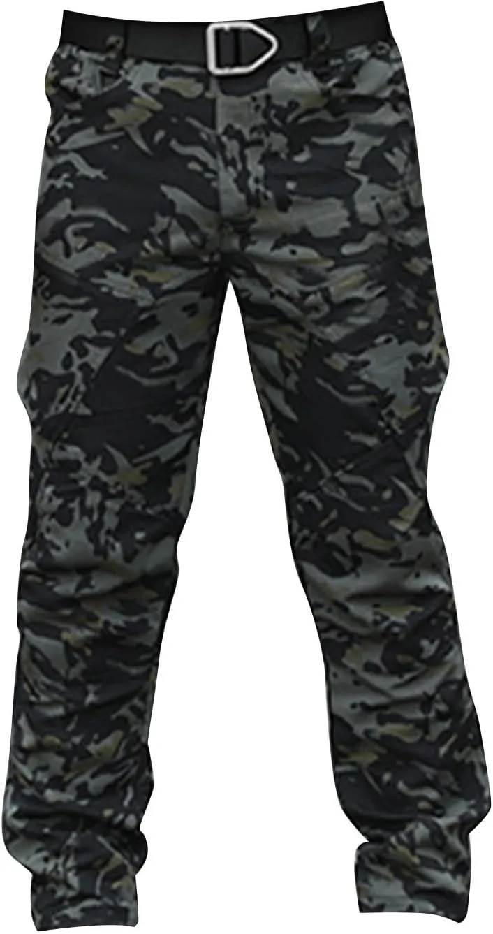 Men's Tactical Pants,City Special Service Pants Water-Resistant Military Cargo Pants Lightweight Multi Pocket Pants