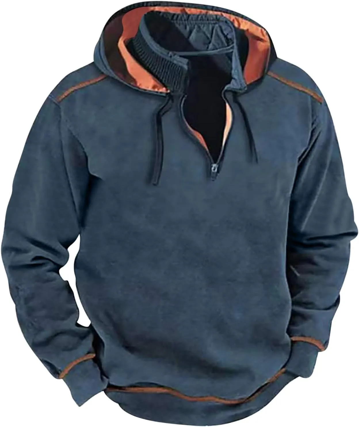 Men's Warm Military Tactical Sport Fleece Hoodie Jackets Winter Sweatshirt Quarter Zip Outdoor Adventure Pullover
