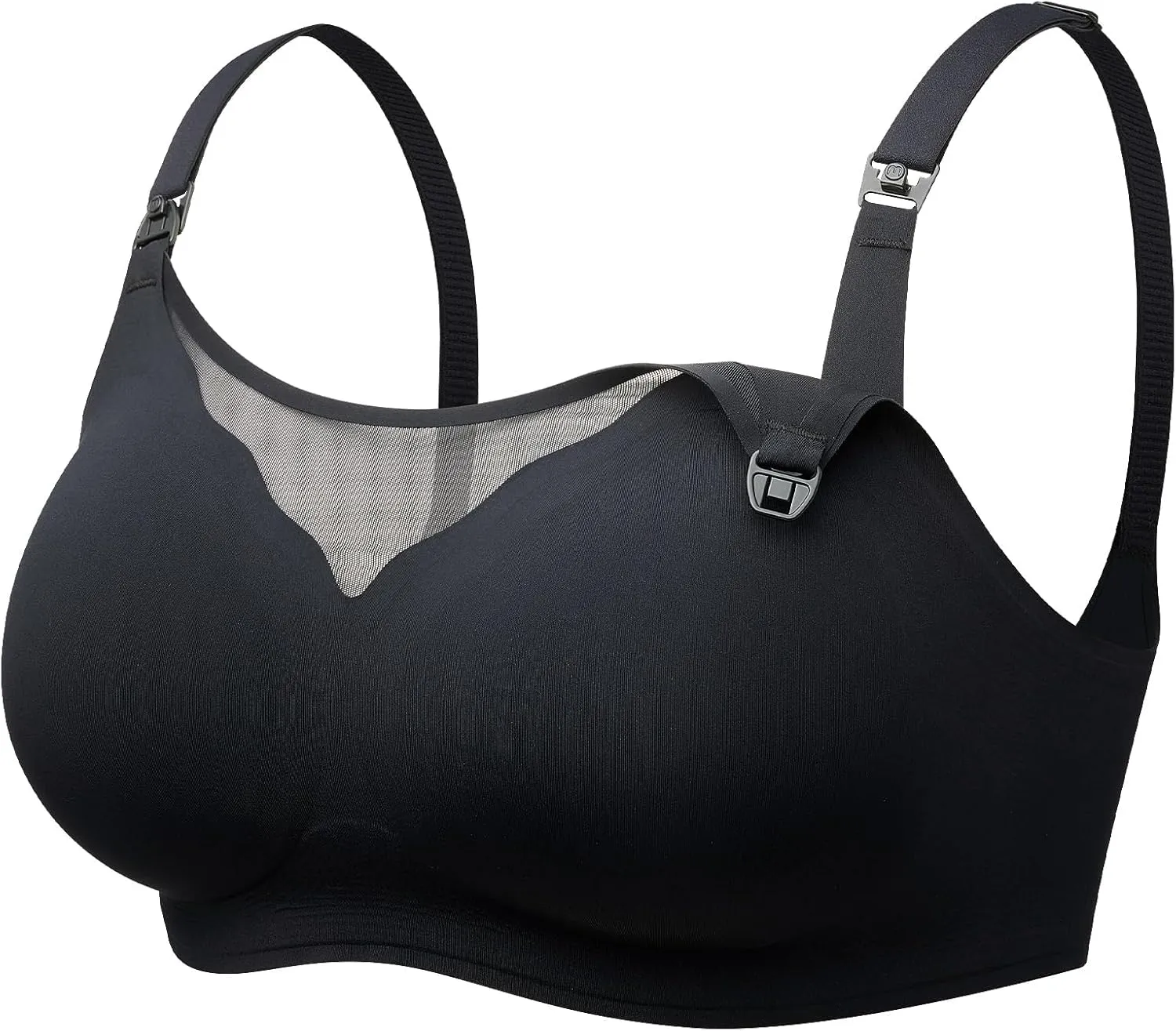 Momcozy Nursing Bras for Breastfeeding, Breathable Mesh Nursing Bras Comfort Maternity Bra Wireless Pregnancy Sleep Bra