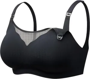 Momcozy Nursing Bras for Breastfeeding, Breathable Mesh Nursing Bras Comfort Maternity Bra Wireless Pregnancy Sleep Bra