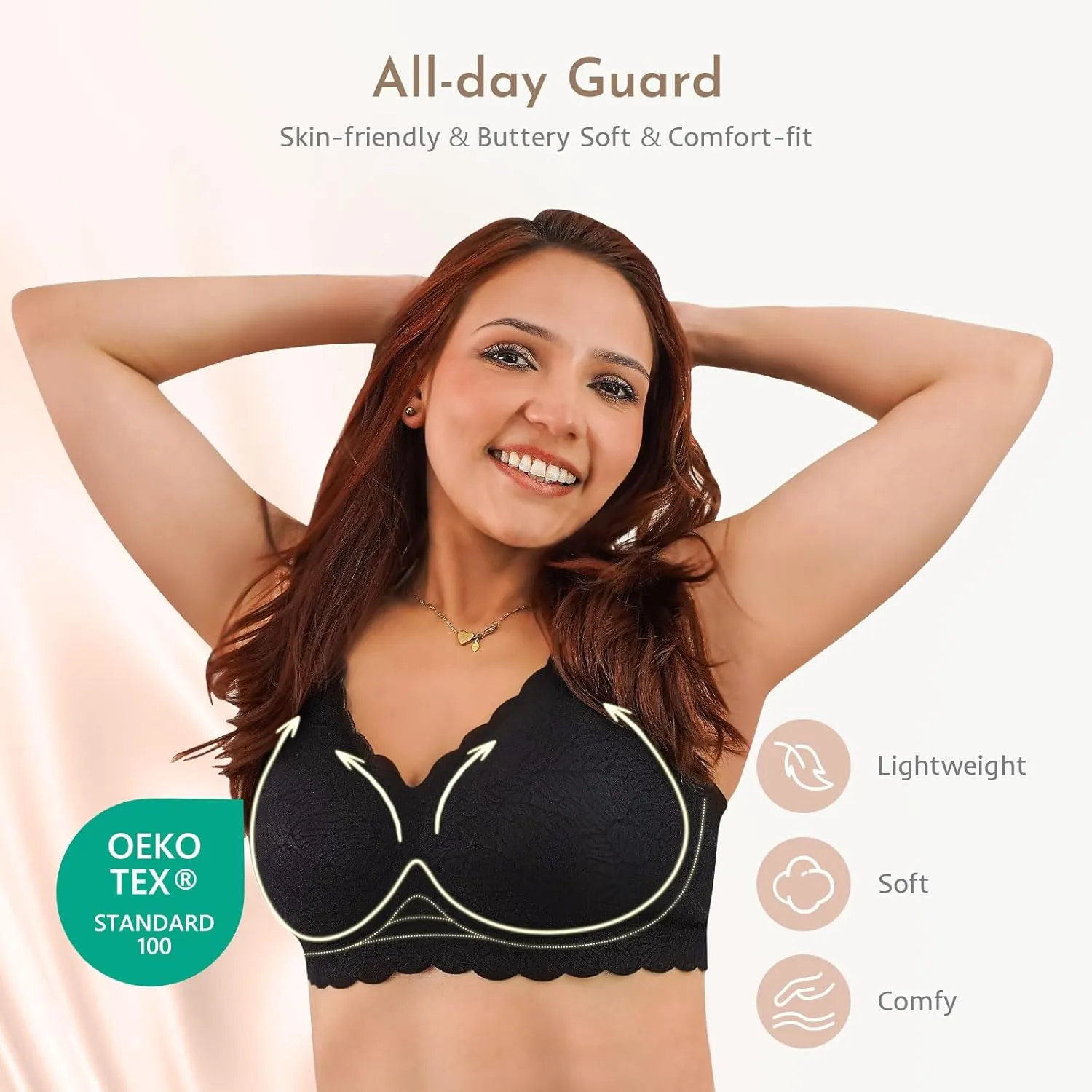 Nursing Bras for Breastfeeding, Seamless Ultra Comfort Maternity Bra, Natural Shape Pregnancy Bras for Women