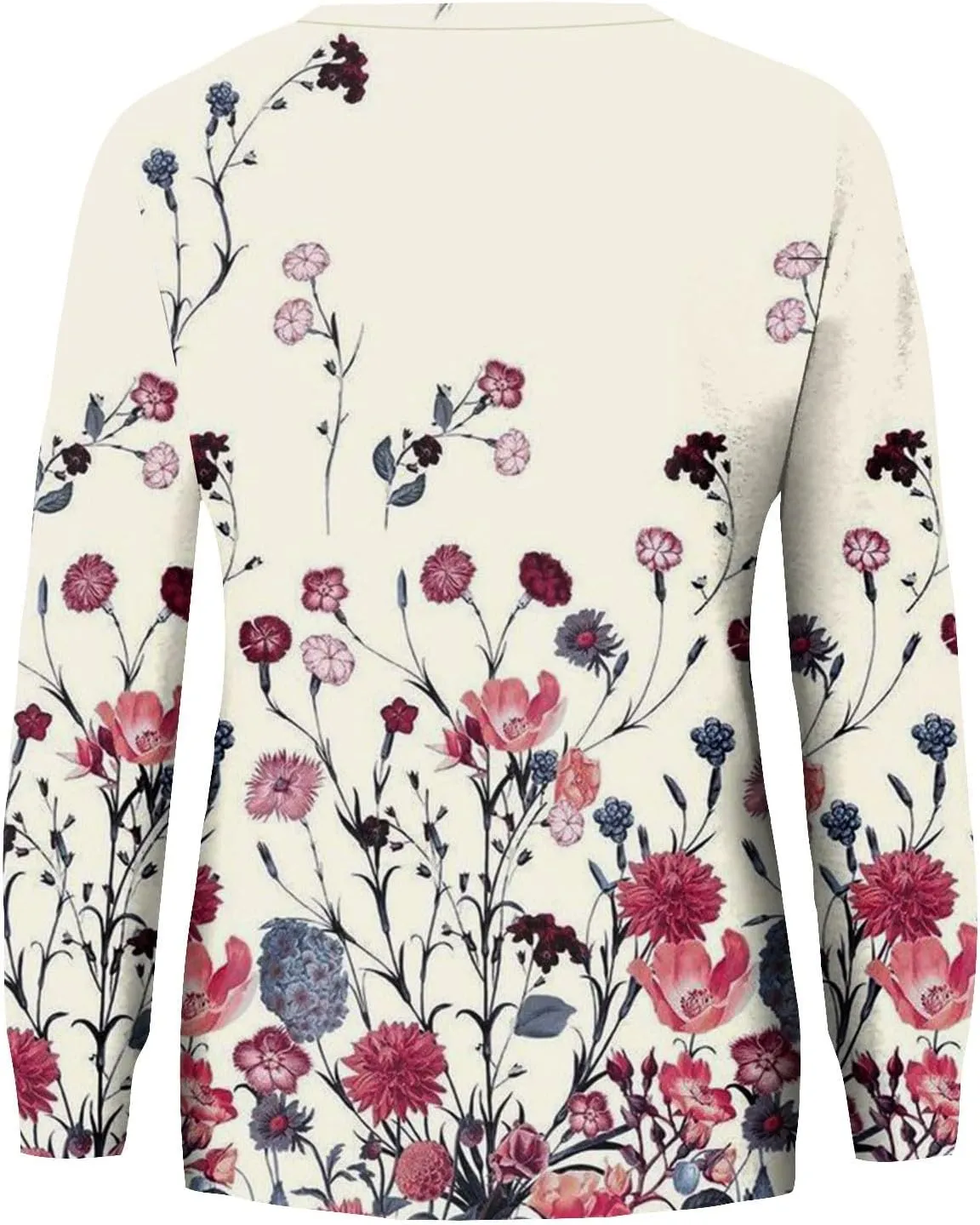 Oversized Sweatshirt For Women Crewneck Long Sleeve Top Fall Sides Splits Casual Pullover
