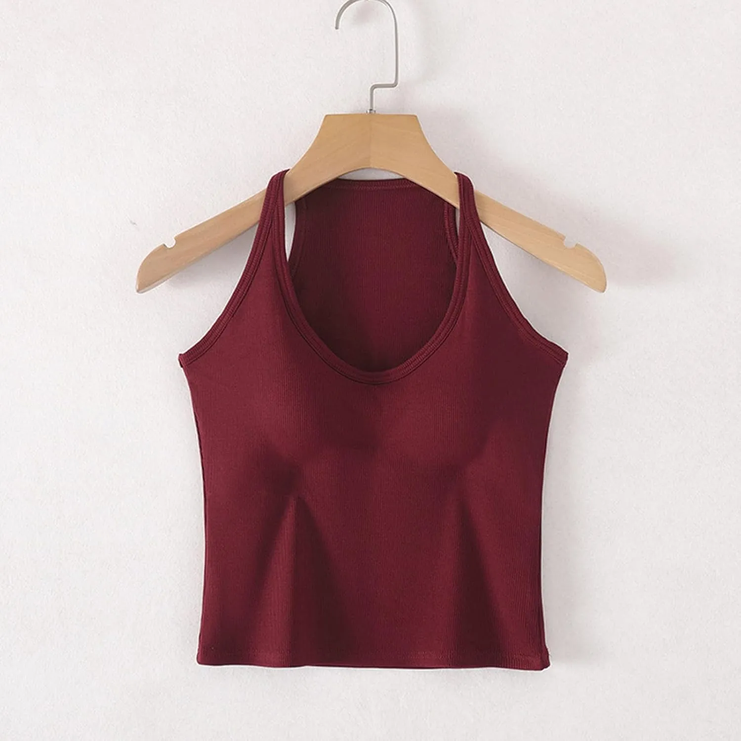 Padded Tank Tops for Women Built in Bras Going Out Seamless Underwear Yoga Mosture Wicking Fit Camisole 2025 Trendy