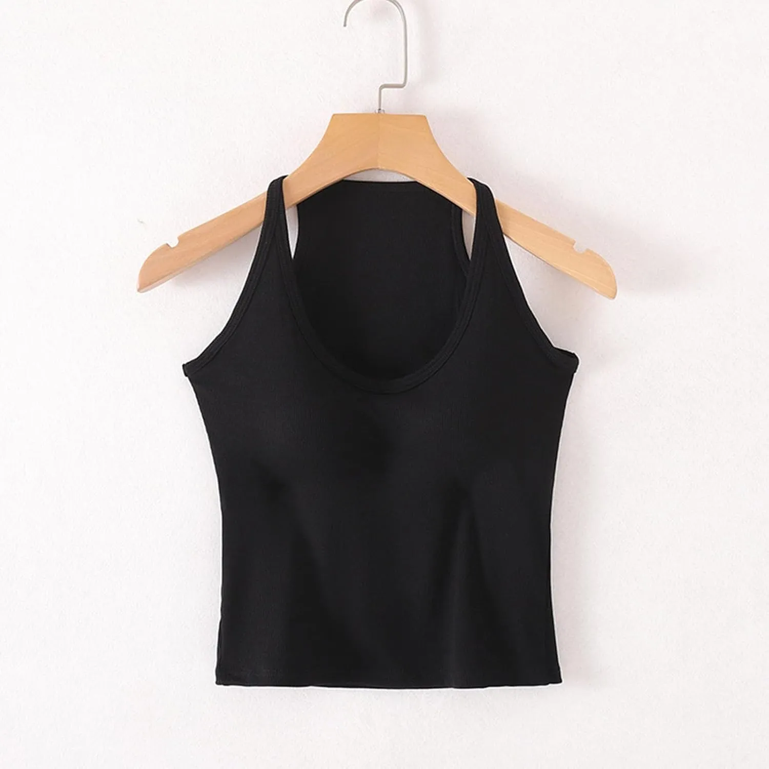 Padded Tank Tops for Women Built in Bras Going Out Seamless Underwear Yoga Mosture Wicking Fit Camisole 2025 Trendy