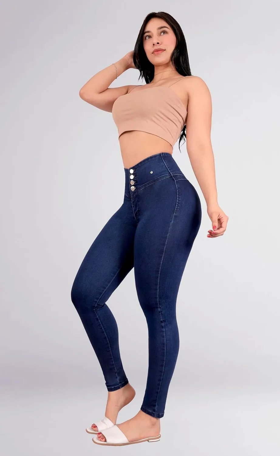 Pantalones Colombianos Levanta cola Butt Lifting Jeans High Waisted Jeans for Women Colombian Jeans