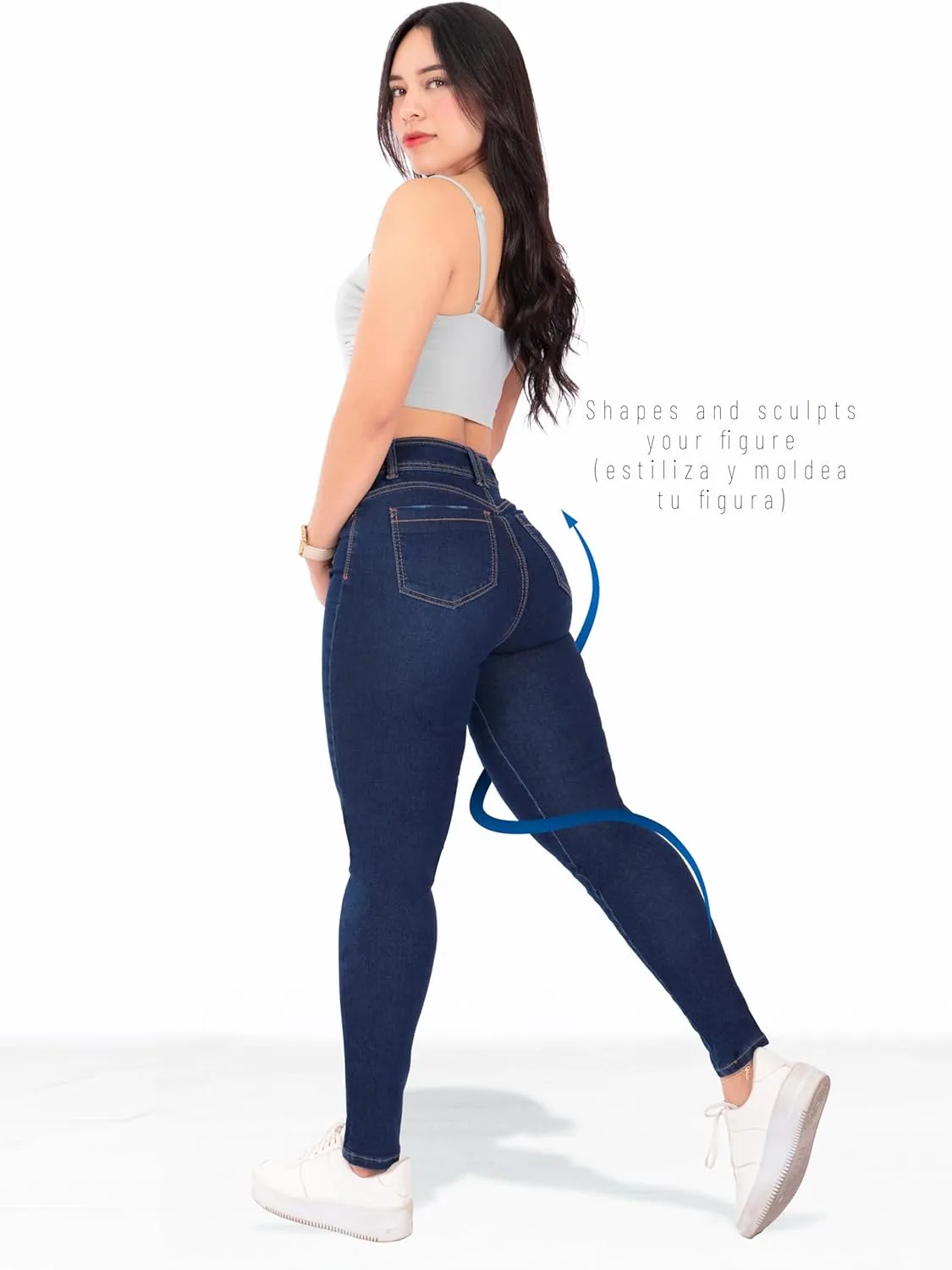 Pantalones Colombianos Levanta cola Butt Lifting Jeans High Waisted Jeans for Women Colombian Jeans